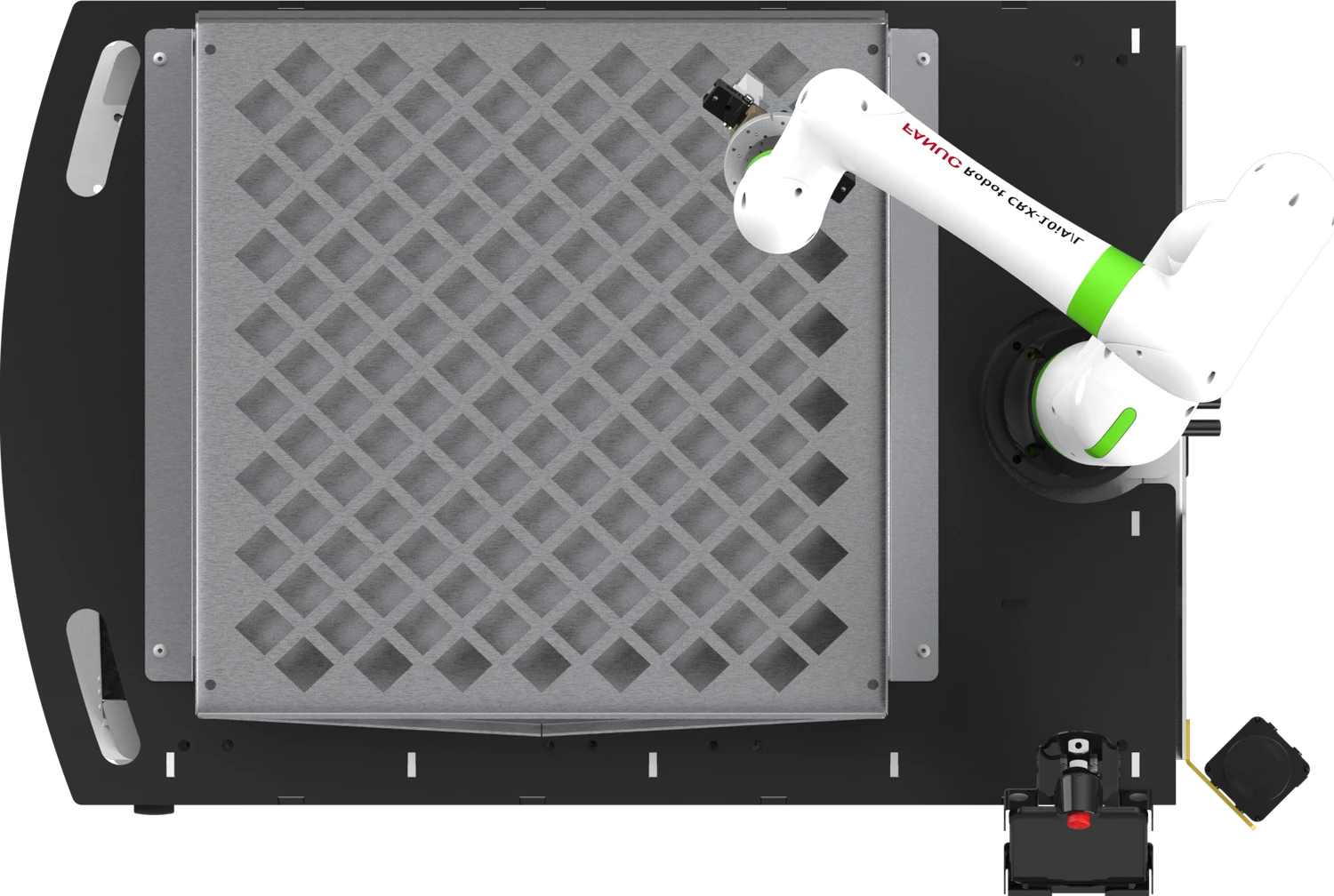 Robotend Lite — top-down plan view